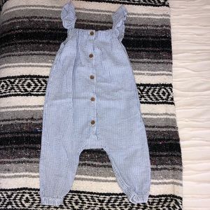 H&M Blue Seersucker Jumper
